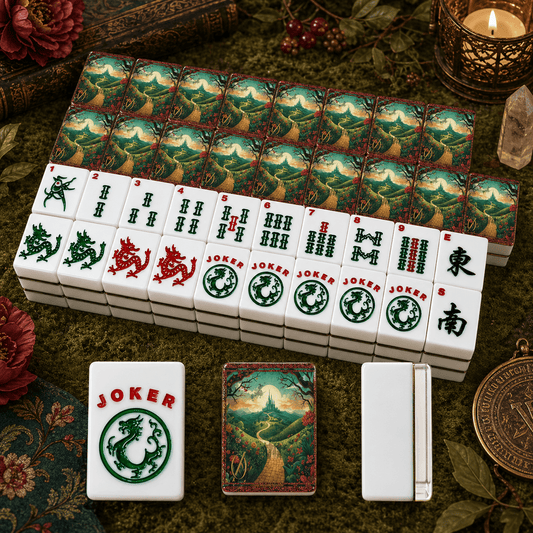 Off To See The Wizard Magical Oz Themed American Mahjong Tiles With Carry Case - Splash of Color Co.