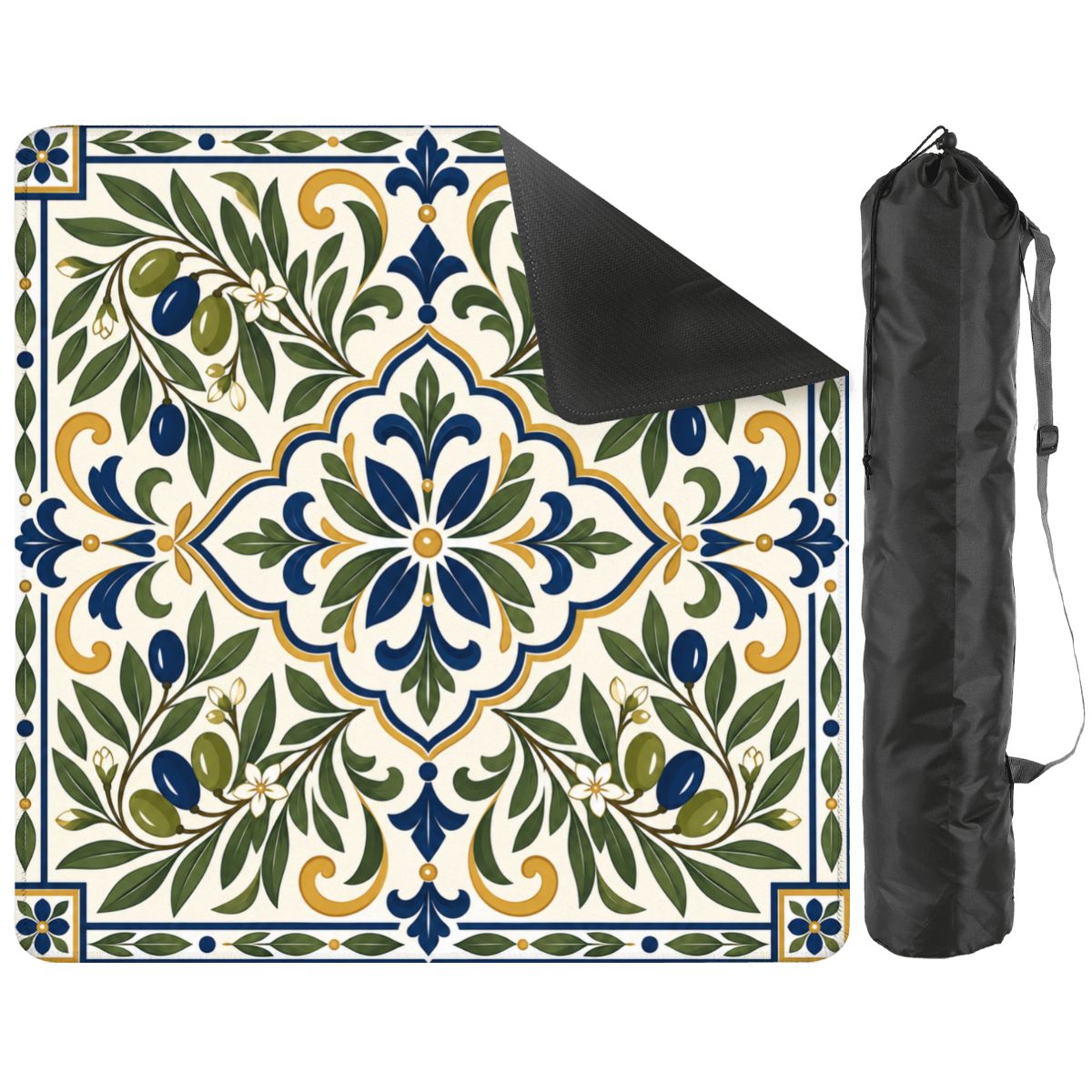Mediterranean Olive Old World Tuscan Mahjong Mat - Splash Of Mahj And Color Co.