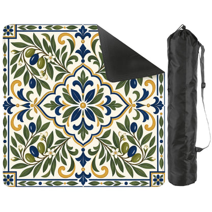 Mediterranean Olive Old World Tuscan Mahjong Mat - Splash Of Mahj And Color Co.