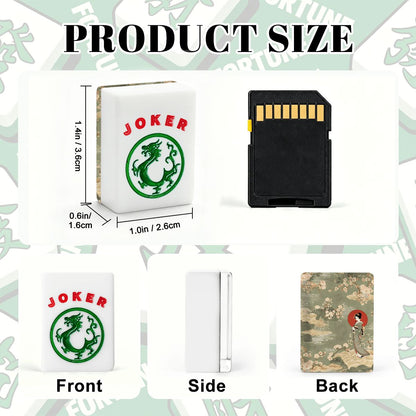 Geisha Girl Asian American Mahjong Tiles And Bag Set - Splash of Color Co.