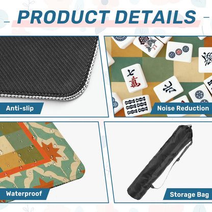 Moderncentric Geometric Mahjong Mat - Splash of Color Co.