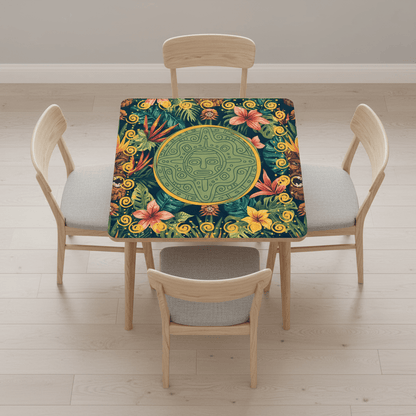 Tiki Time Infusion Tropical Mahjong Mat - Splash of Color Co.