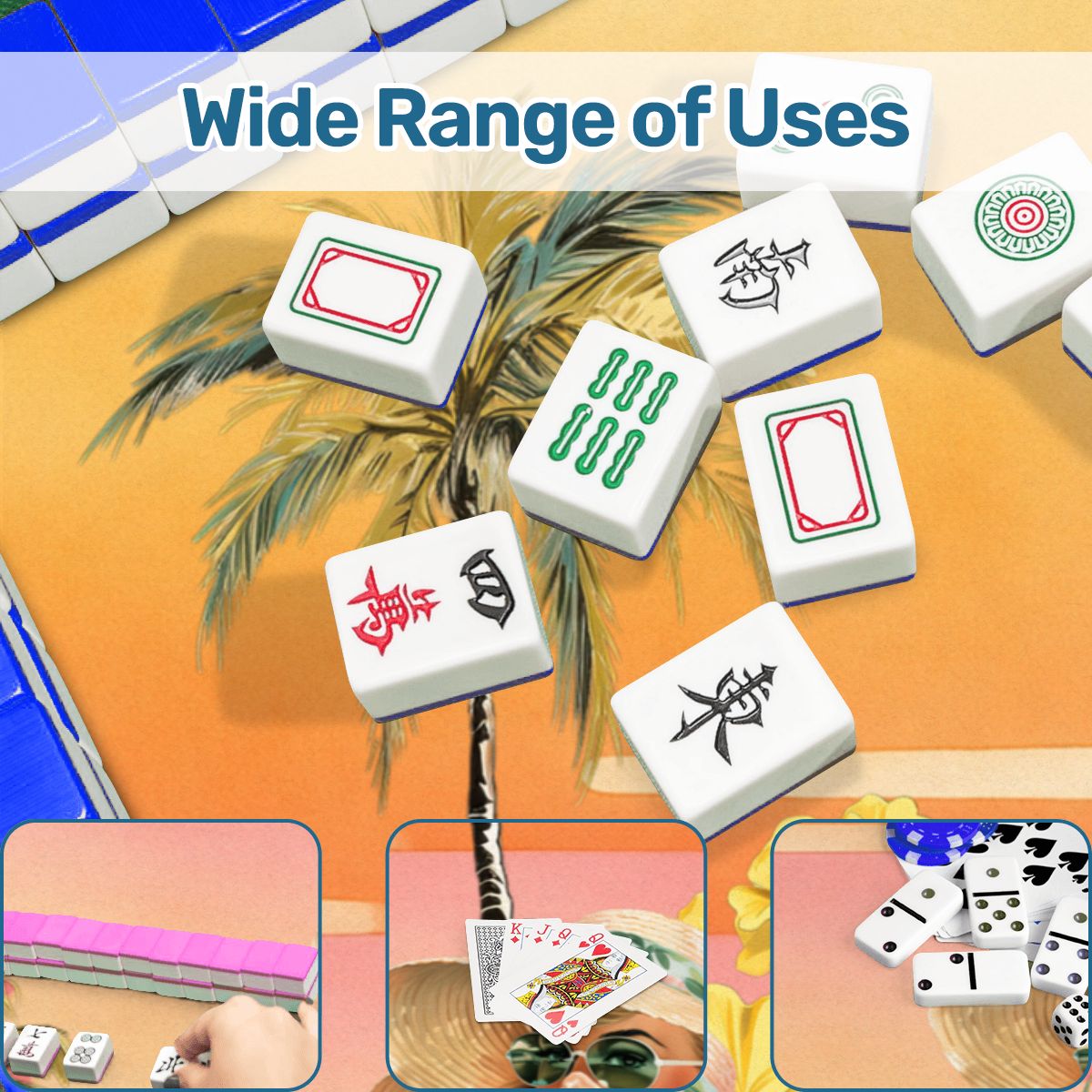 Classic Old Florida Nostalgia Mahjong Mat - Splash of Color Co.