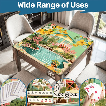 Palms and Paradise Nostalgic Mahjong Mat - Splash of Color Co.