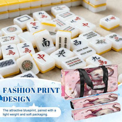 Tilley Tusk Magical Tile And Rack Bundle Mahjong Bag Set - Splash of Color Co.