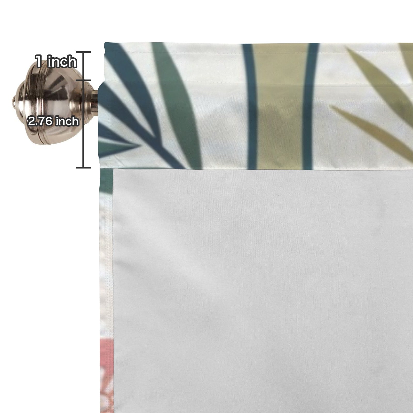 Asian Cherry Blossom Zen Garden Kitchen Valance - One Size - Curtains