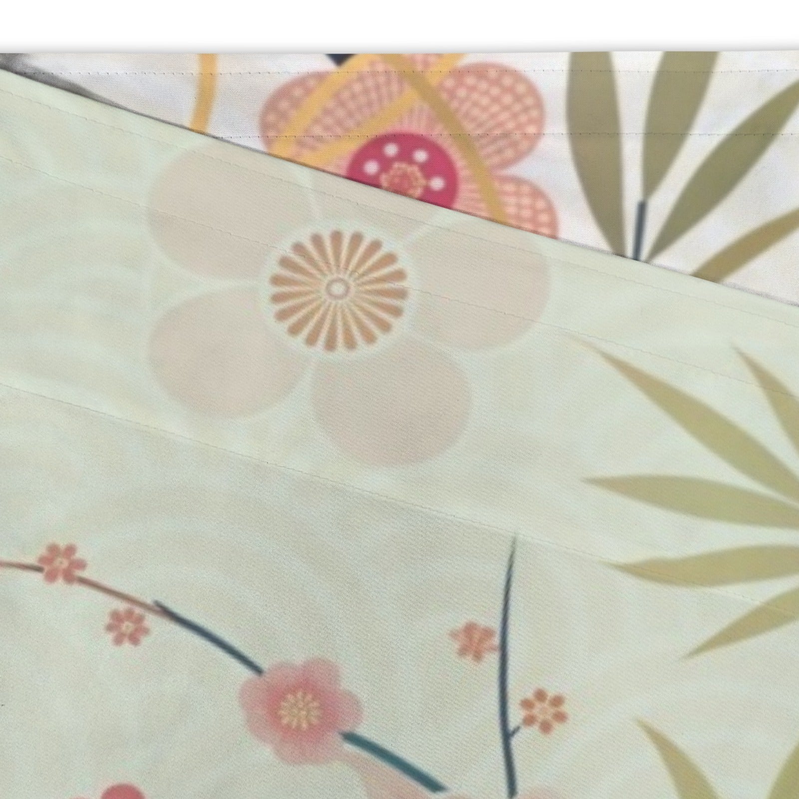 Asian Cherry Blossom Zen Garden Kitchen Valance - One Size - Curtains