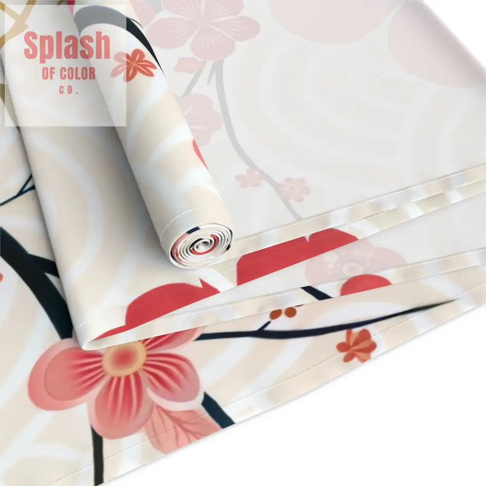 Asian Inspired Mahjong Elegant Floral Table Runner for Dining Perfect Gatherings Mahj Parties Weddings Table Decor Home