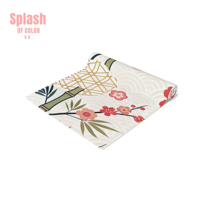 Asian Inspired Mahjong Elegant Floral Table Runner for Dining Perfect Gatherings Mahj Parties Weddings Table Decor Home