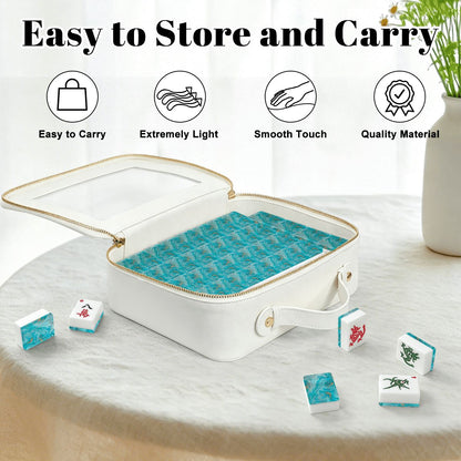 Aruba Oceanic American Mahjong Tiles And Carry Case - Splash Of Mahj And Color Co.