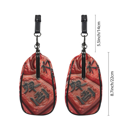 Vintage Mahjong Tiles Trendy Stylish Kisslock Crossbody Shoulder Bag - Splash of Color Co.