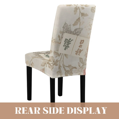 Mahjong Room Chair Covers, Watercolor Asian Design - Splash of Color Co.