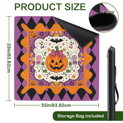Harlequin Great Pumpkins And Ghosts Mahjong Mat 33x33