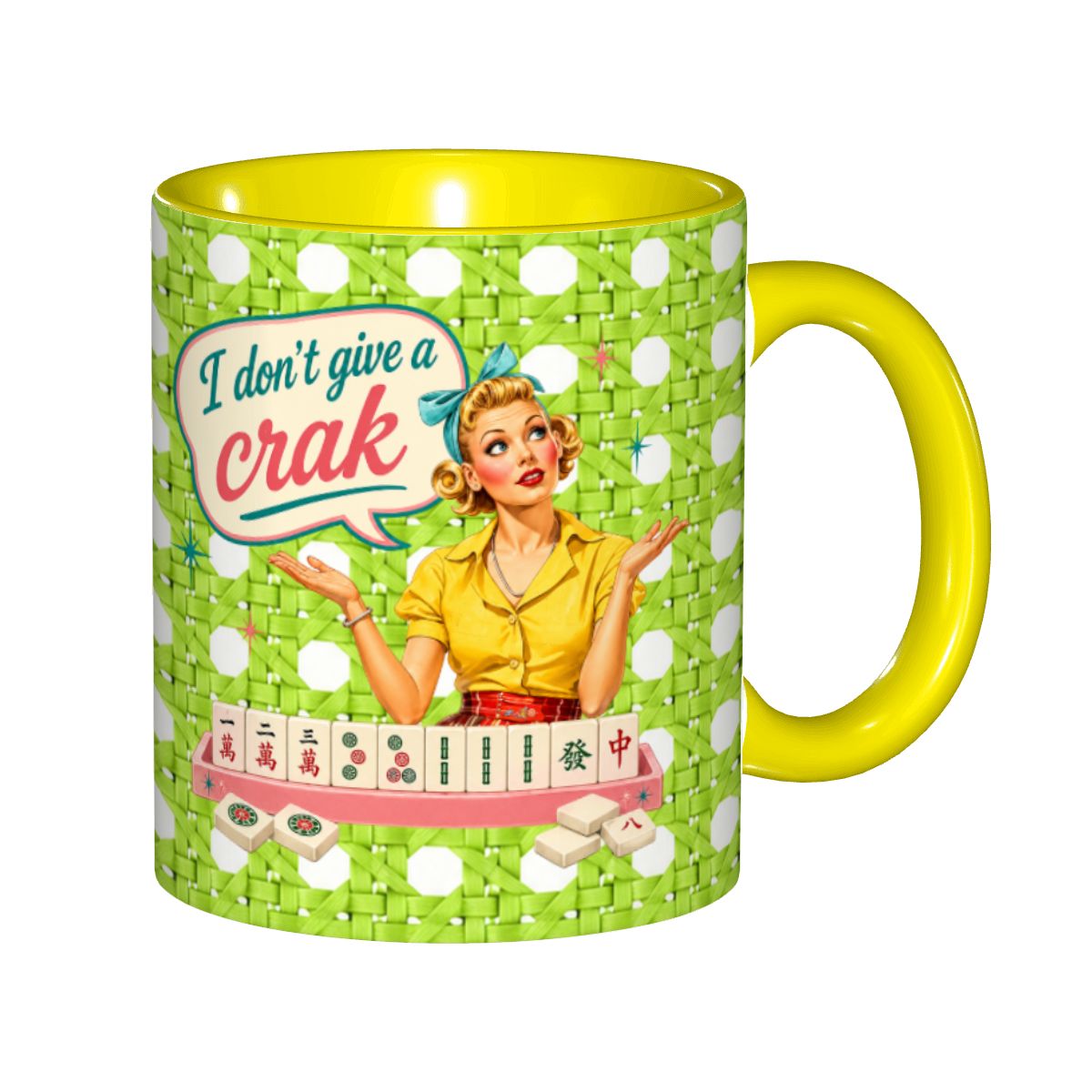 Funny Mahjong Mug, I Don't Give A Crak Mahjong Gift