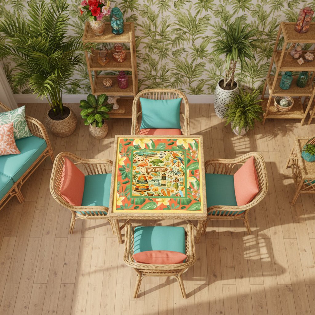 The Florida Keys, Key West Mahjong Mat - Splash of Color Co.
