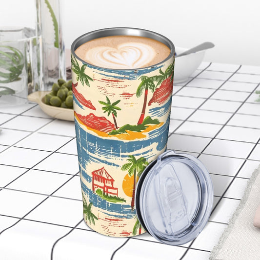 Old World Florida Style, Palm Trees, Beach Heritage Collection Stainless Steel Insulated Tumbler