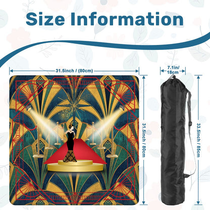 Art Deco Hollywood Regency Mahjong Mat - Splash of Color Co.