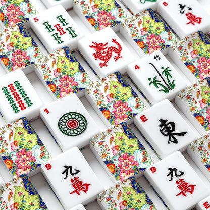 Tobacco Leaf American Mahjong Tiles And Carry Case - Splash Of Mahj And Color Co.