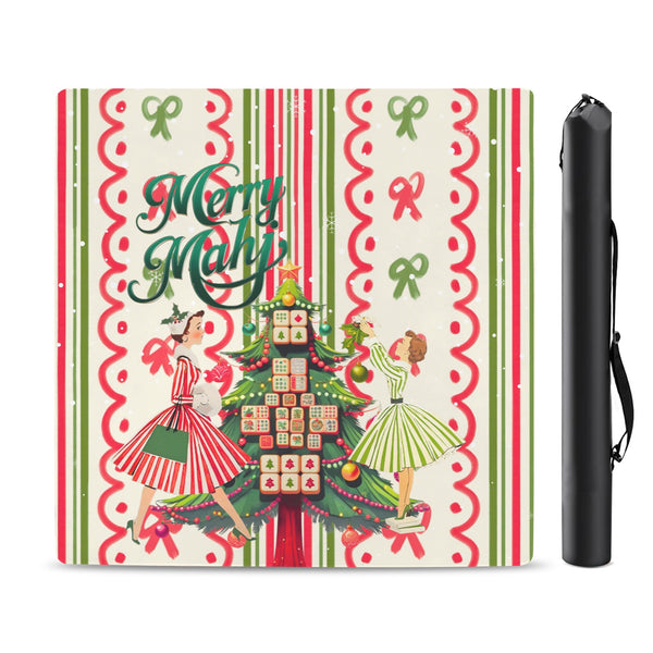 Merry Mahj Christmas Mahjong Mat 33x33