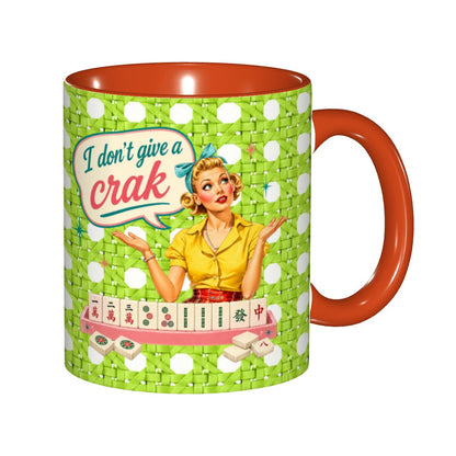 Funny Mahjong Mug, I Don't Give A Crak Mahjong Gift