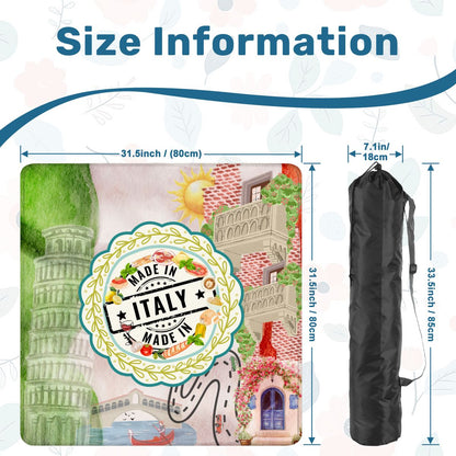 Italian Foodie Mahjong Mat, Tour Of Italy - Splash of Color Co.