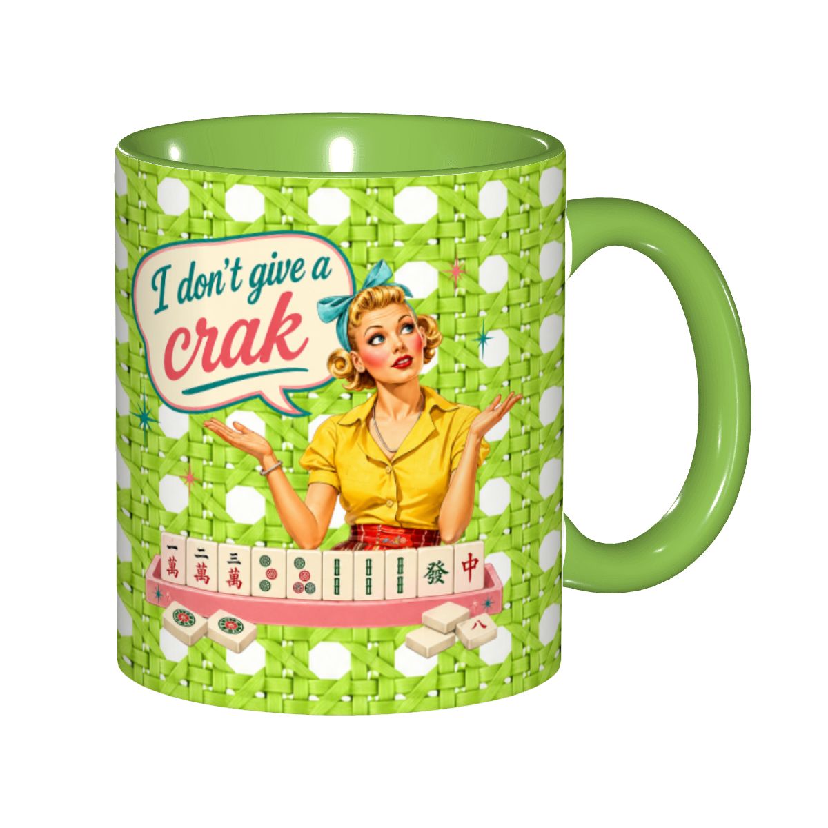 Funny Mahjong Mug, I Don't Give A Crak Mahjong Gift