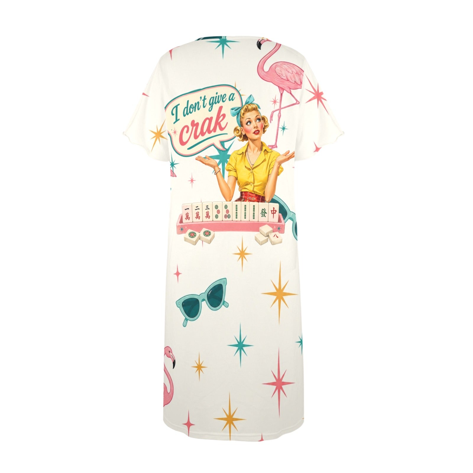 Funny Mahjong Muumuu Dress - Splash Of Mahj And Color Co.