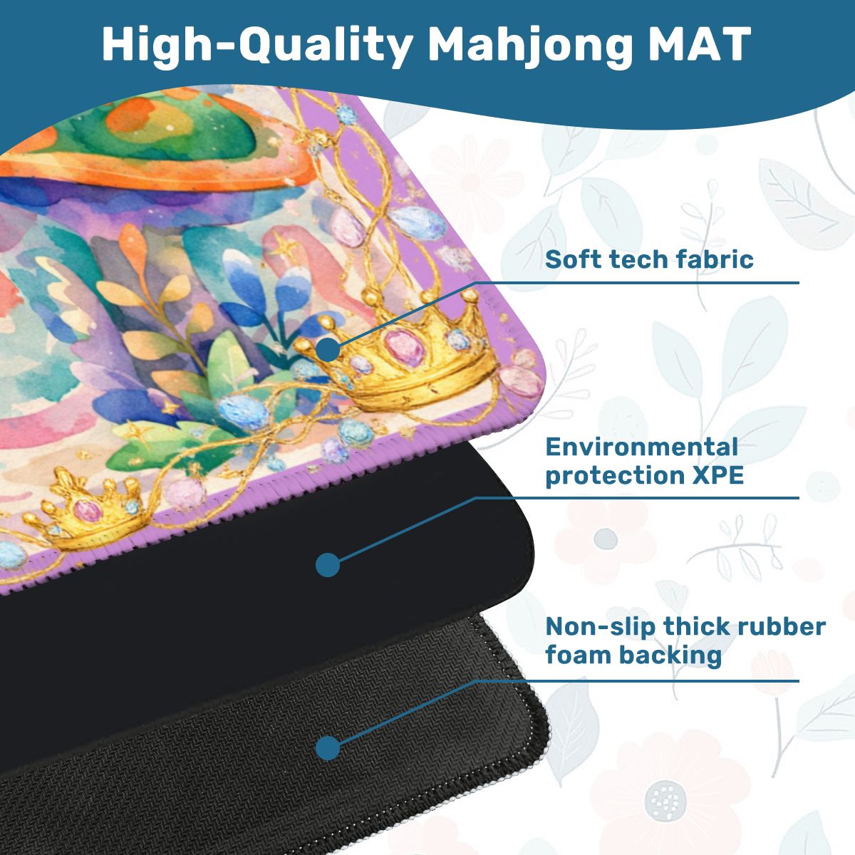 Alice In Wonderland Fairytale Mahjong Mat - Splash of Color Co.