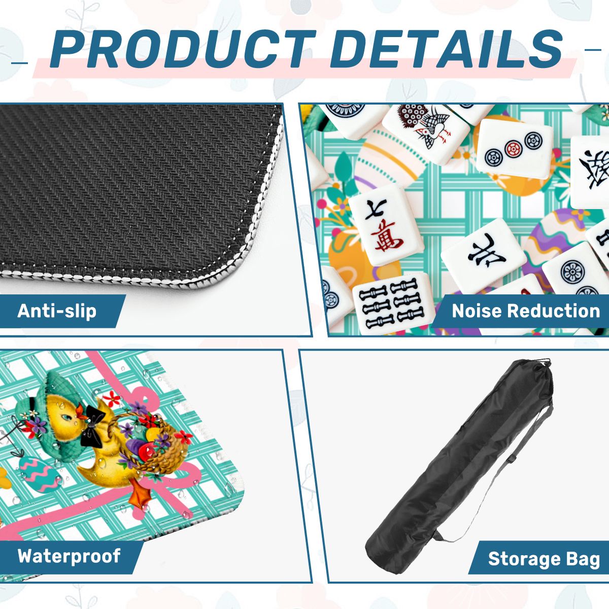 Chuckling Chics Springtime Mahjong Mat - Splash of Color Co.