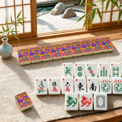 Shroom Boom Modtastic 4Layer American Mahjong Tiles Set And Carry Case - Splash Of Mahj And Color Co.