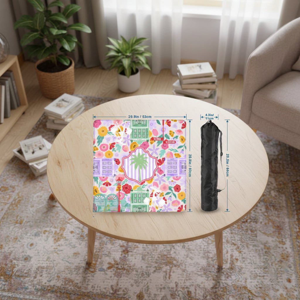 Charleston South Carolina Preppy Pastel Mini Mahjong Mat - Splash of Color Co.