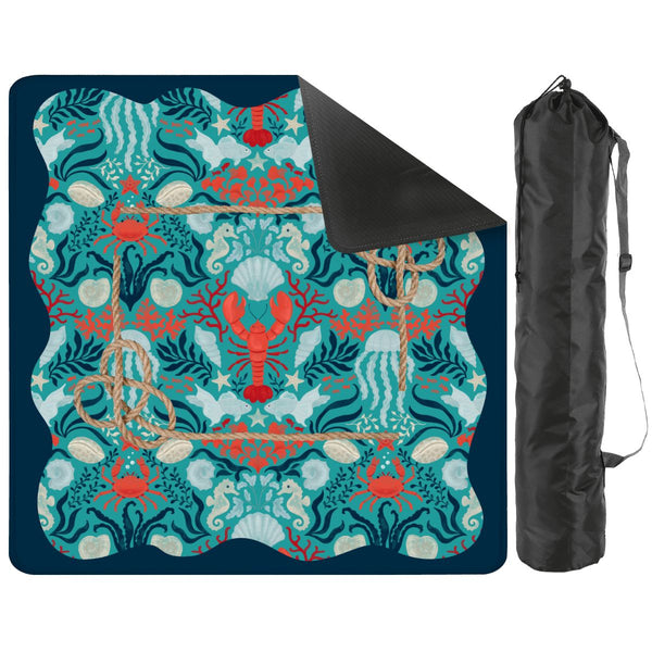 Nautical Nellie Sea Of Life Whimsical Mahjong Mat - Splash of Color Co.