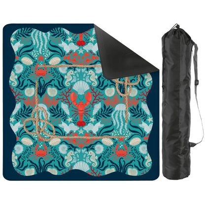 Nautical Nellie Sea Of Life Whimsical Mahjong Mat - Splash of Color Co.