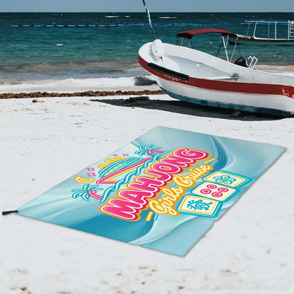 Mahjong Girls Cruise, Pool Beach Microfiber Quick Dry Towel - Splash of Color Co.