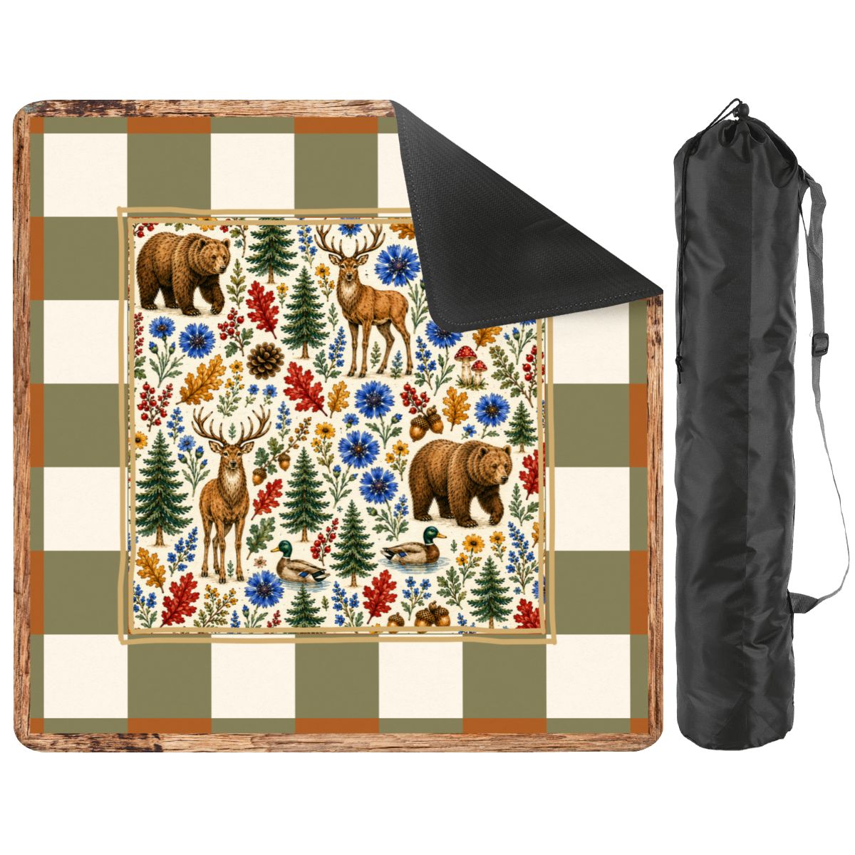 Rustic Woodlands Mahjong Mat 26x26