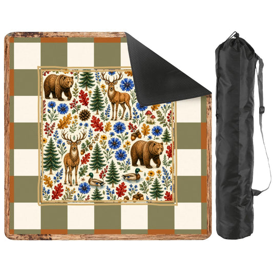 Rustic Woodlands Mahjong Mat 26x26
