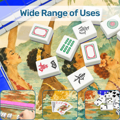 The Old World Nostalgic Tropicana Swim Club Mahjong Mat - Splash Of Mahj And Color Co.