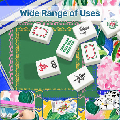 Sunny Citrus Chinoiserie Watercolor Blooms Mahjong Mat