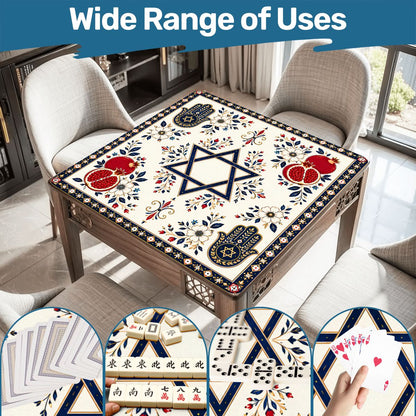 Star of David Hanukkah Mahjong Mat - Splash Of Mahj And Color Co.