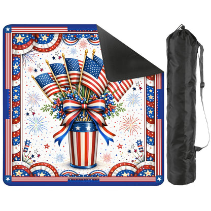 American Pie USA Patriotic Mahjong Mat - Splash of Color Co.
