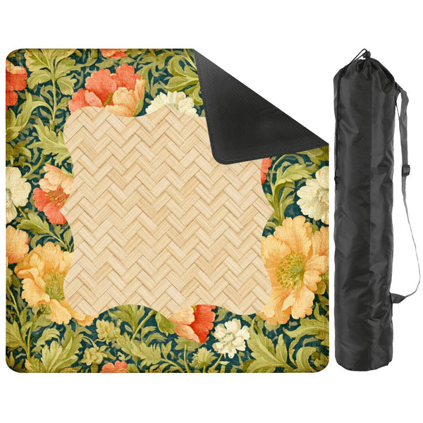 William Morris Limonegreen Floral Arts And Crafts Mahjong Mat