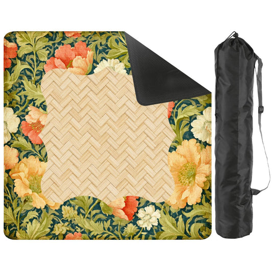 William Morris Limonegreen Floral Arts And Crafts Mahjong Mat