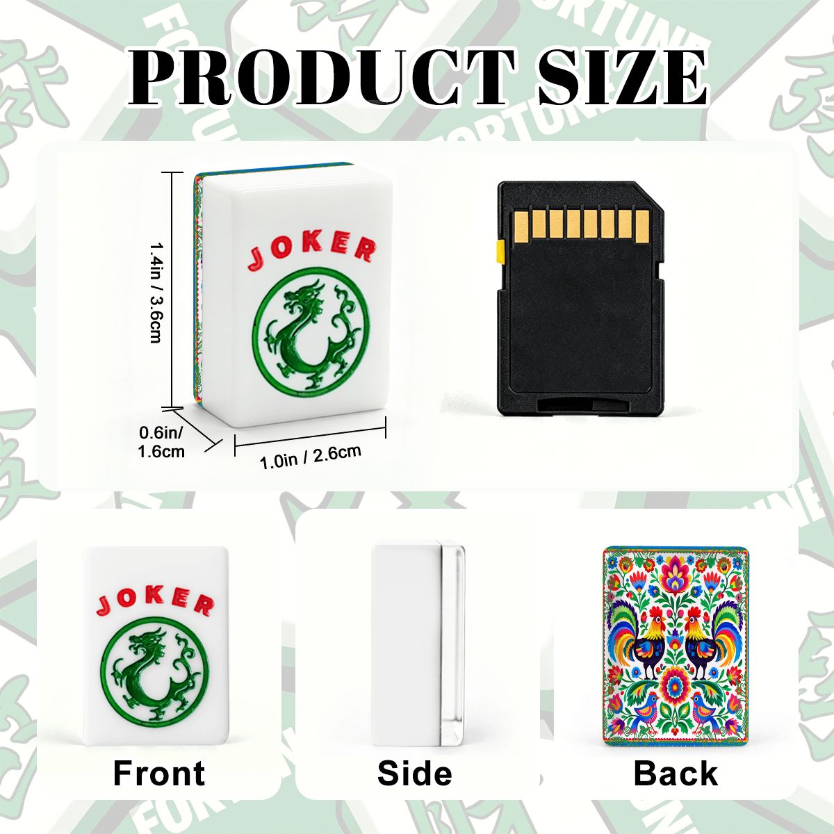 Wycinanki Polish Folk Art, Rooster American Mahjong Tiles And Carry Bag Case - Splash of Color Co.