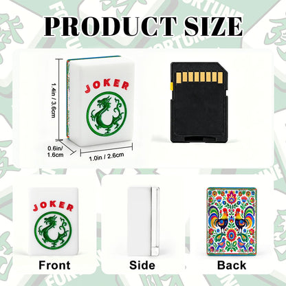 Wycinanki Polish Folk Art, Rooster American Mahjong Tiles And Carry Bag Case - Splash of Color Co.