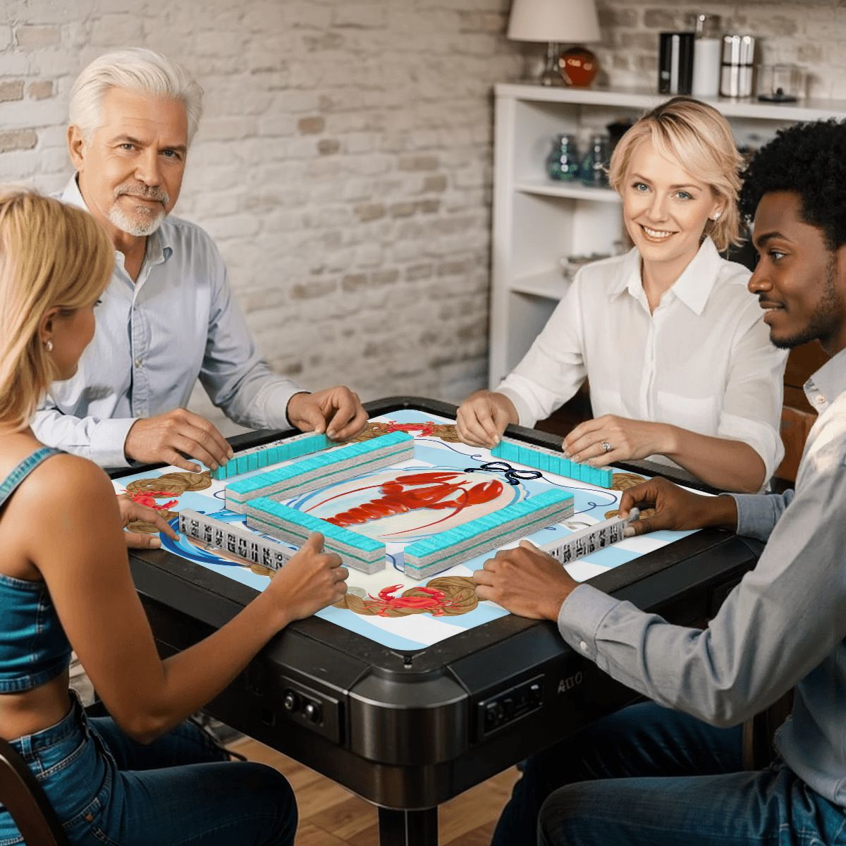 New England Nautical Mahjong Mat - Splash of Color Co.