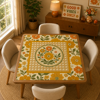 Cane You Dig It Woven Garden Mahjong Mat