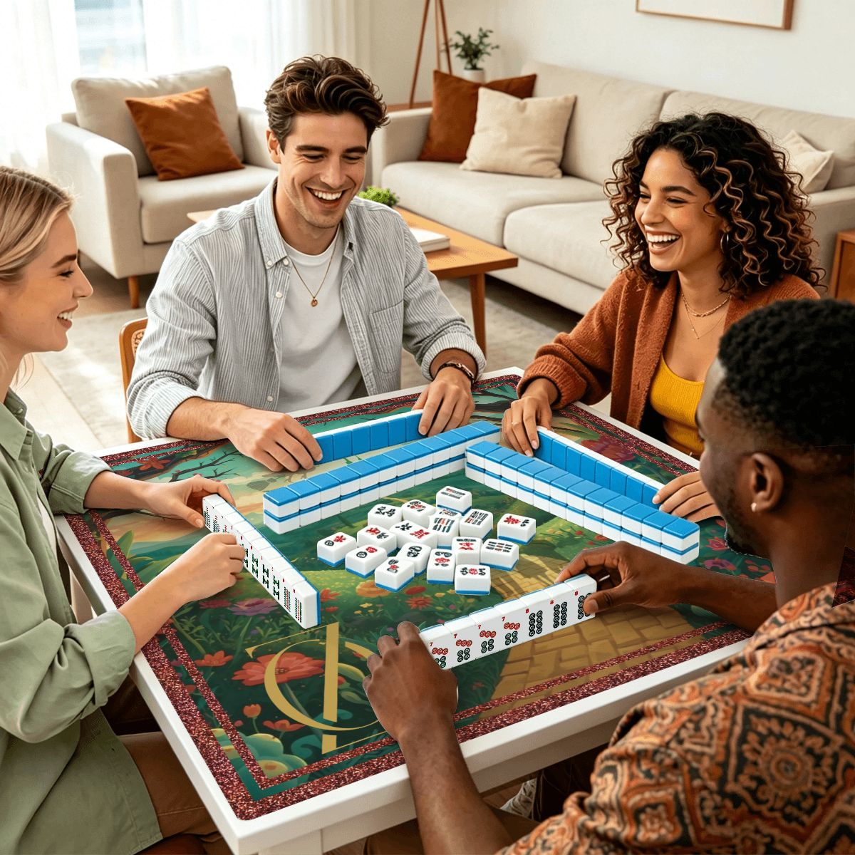 Magical Land Of Oz Mahjong Mat Sleek Surface - Splash Of Mahj And Color Co.