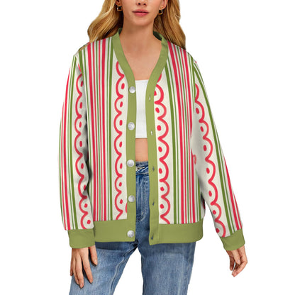 Merry Mahj Women's Mahjong Christmas Cardigan - Splash Of Mahj And Color Co.
