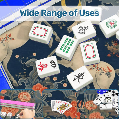 Year Of The Firehorse 2026 Scalloped Mahjong Mat - Splash of Color Co.