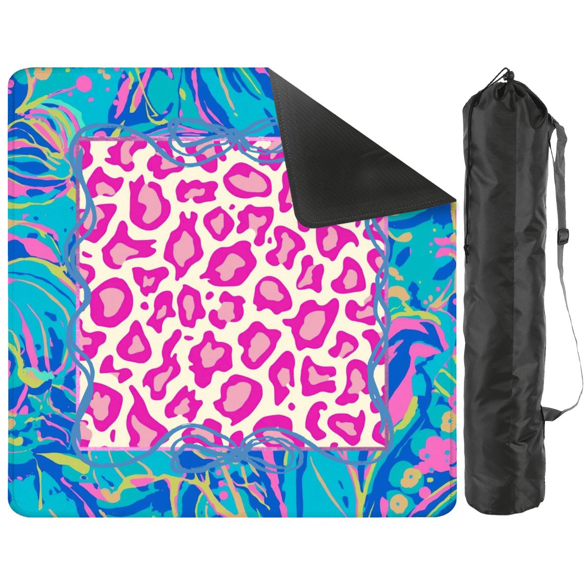 Preppy Pastel Whimsy Garden Club Mahjong Mat - Splash of Color Co.